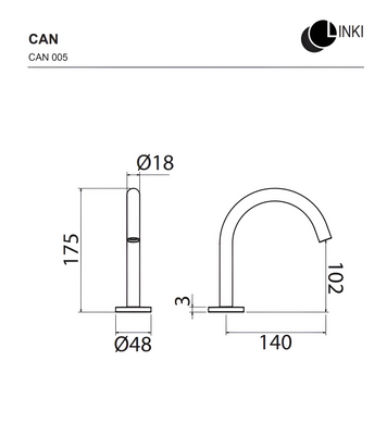 Излив CAN006S Linki