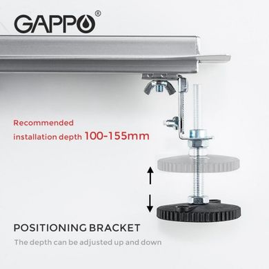 Трап для душу GAPPO G84007-3, 70х400 мм, нержавіюча сталь (1043330)