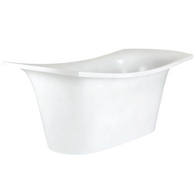 Ванна зі штучного каменю окремостояча PAA BEL CANTO WHITE 180х85 / хром + злив-перелив (VABEL_00-SIFVVARGRP)