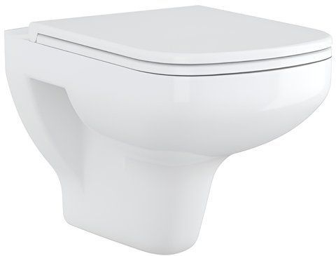Підвісний унітаз CERSANIT COLOUR CLEAN ON / сидіння SOFT CLOSE SLIM (K701-042)
