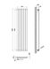 Вертикальний дизайнерський радіатор опалення ARTTIDESIGN Rimini 6/1500/354 білий матовий