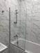 Шторка для ванни KOLLER POOL WATERFALL LINE QP93 750х1400 L / одноелементна / CLEAR (QP93(LEFT) CHROME,CLEAR)