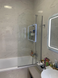 Шторка для ванни KOLLER POOL WATERFALL LINE QP93 750х1400 L / одноелементна / CLEAR (QP93(left) chrome,clear)