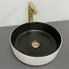 Раковина VBI PRATO 35.5х35.5 WHITE BLACK MARBLE MATT (VBI-011409)