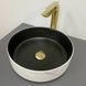 Раковина VBI PRATO 35.5х35.5 WHITE BLACK MARBLE MATT (VBI-011409)