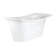 Ванна зі штучного каменю окремостояча PAA BEL CANTO WHITE 180х85 / хром + злив-перелив (VABEL_00-SIFVVARGRP)