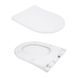 Напольный унитаз QTAP SWAN ULTRA QUIET WHITE + сиденье SOFT CLOSE (QT16226080AW)