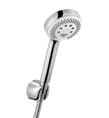 Душова система KLUDI LOGO DUAL SHOWER SYSTEM со смесителем для ванны, верхним и ручным душем, хром 6808305-00