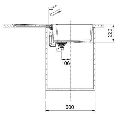 Кухонная мойка FRANKE URBAN UBG 611-100 XL / белая (114.0701.794)