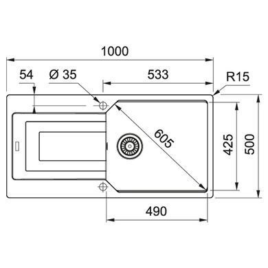 Кухонная мойка FRANKE URBAN UBG 611-100 XL / белая (114.0701.794)