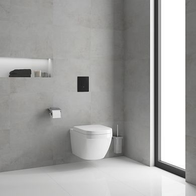 Клавиша смыва для унитаза GROHE SKATE COSMOPOLITAN / черная матовая (38732KF0)