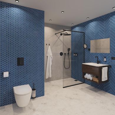 Клавиша смыва для унитаза GROHE SKATE COSMOPOLITAN / черная матовая (38732KF0)