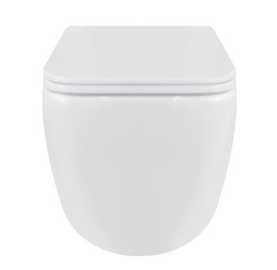 Комплект 4в1: Інсталяція для унітазу QTAP NEST ST + підвісний унітаз GEMINI ULTRA QUIET 530х365х373 + клавіша змиву SATIN (QT2533076EUQW46160)