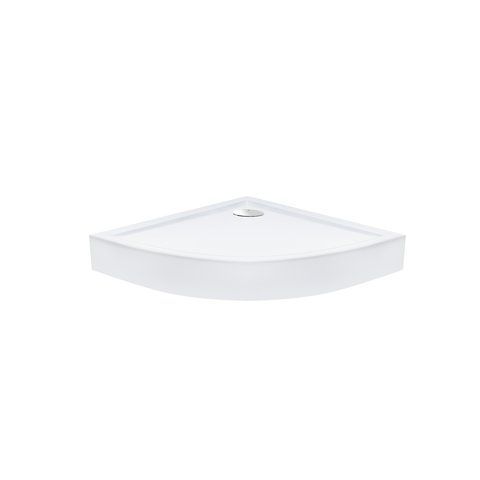 Душевой поддон акриловый QTAP ROBIN 80х80х12 / полукруглый + ножки + сифон (ROBIN308812C)