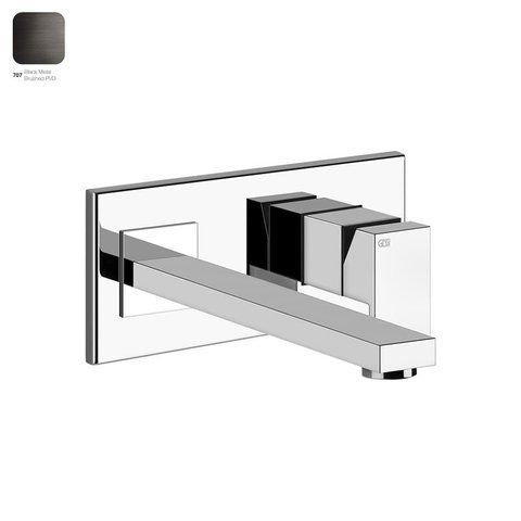 Смеситель для умывальника GESSI RETTANGOLO, длина излива под заказ, BLACK METAL BRUCHED PVD (44834707)