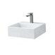 Раковина ARTCERAM QUADRO WHITE GLOSSY CEMENTINA 38х40 (QUL005 01; 86)