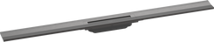 Зовнішня частина зливу HANSGROHE RAINDRAIN FLEX WALL / 1000мм / для душу / чорний / матовий / хром (56053340), 1000
