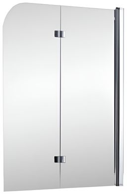 Шторка для ванни KOLLER POOL QP97 115x140 L / CLEAR / двоелементна  (QP97(right) chrome,clear+)