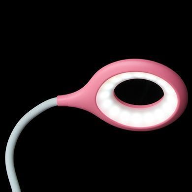 Настільна лампа на гнучкій ніжці на прищепці SL-80 3W PINK