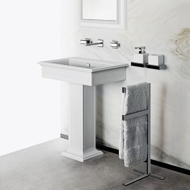 Смеситель для умывальника GESSI ELEGANZA, настенный, на 3 выхода, внешняя часть, BRUCHED BRASS PVD (46090727)
