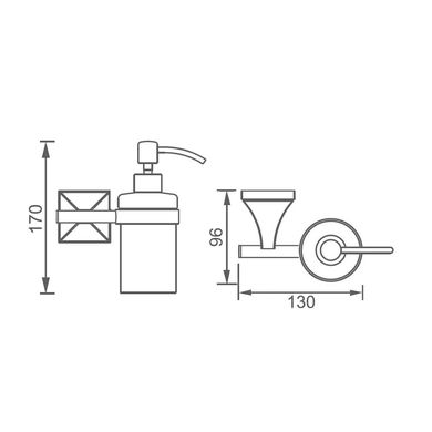 Дозатор для жидкого мыла DEVIT Classic 6030151