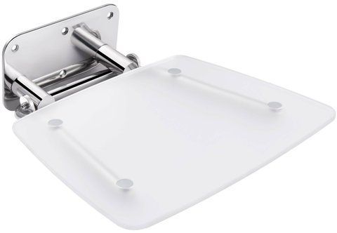 Сидіння для душу QTAP COMFORT CRM5035 39х38 / нержавіюча сталь + ABS-пластик / хром (COMFCRM5035)