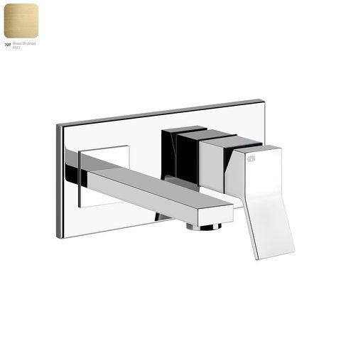 Змішувач для умивальника GESSI RETTANGOLO K, короткий вилив, BRUCHED BRASS PVD (53089727)
