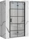 Душевые двери REA MOLIER BLACK 100х190 / профиль черный / стекло прозрачное (REA-K6963)