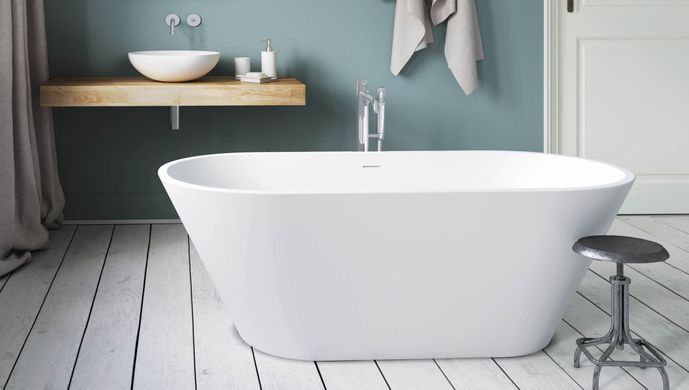 Ванна зі штучного каменю окремостояча PAA DECO NUDO GRAPHITE 166х72.5 (VADENUS_01)