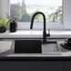 Кухонна мийка REA PAUL 60х48 / чорна + сифон (ZLE-06011)