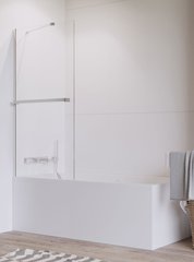 Шторка на ванну Idea PNJ с полотенцедержателем 600x1500 хром/прозрачное