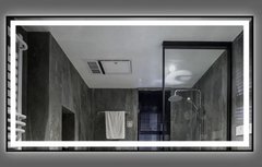 Зеркало DUSEL DE-M0061S1 65х80 BLACK / часами (Dusel-182)