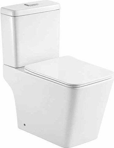 Підлоговий унітаз RAVAK TORRENTA CUBE COMBI RIMOFF TORNADO + сидіння SOFT CLOSE (RKUJ100024)