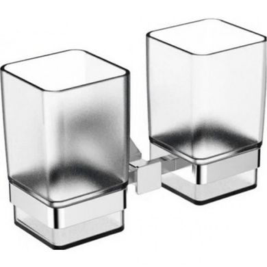 Подвійна склянка для щіток GAPPO G1908, латунь, матовий хром (1037876)