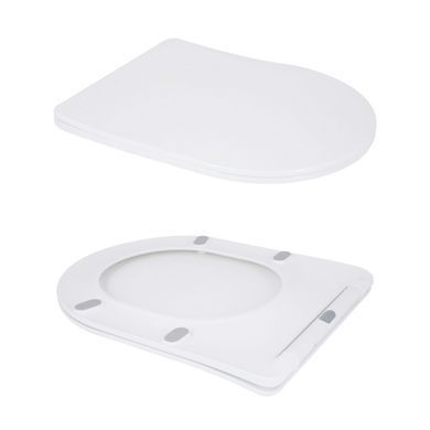 Напольный унитаз QTAP VLASTA ULTRA QUIET WHITE + сиденье SOFT CLOSE (QT28228300W)
