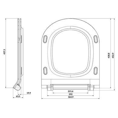 Підвісний унітаз CERSANIT CITY CLEAN ON + сидіння SLIM SOFT CLOSE (K701-143)