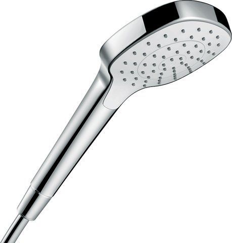 HANSGROHE Ручной душ CROMA SELECT E 110 1 JET ECOSMART 9 л/мин WHITE/CHROME (26815400)