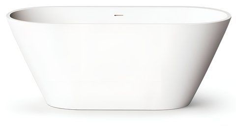 Ванна зі штучного каменю окремостояча PAA DECO NUDO MATTE WHITE 166х72.5 (VADENUS_00)