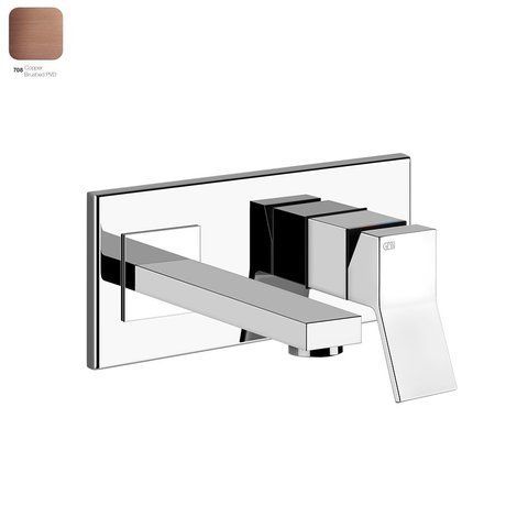 Змішувач для умивальника GESSI RETTANGOLO K, короткий вилив, COPPER BRUCHED PVD (53089708)