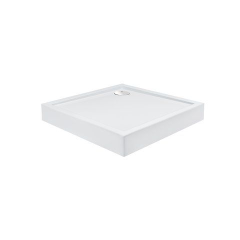 Душевой поддон акриловый QTAP TERN 80х80х12 / квадратный + ножки + сифон (TERN308812C)