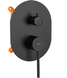 Душевая система REA OVAL BLACK + BOX / черная (REA-P8467)
