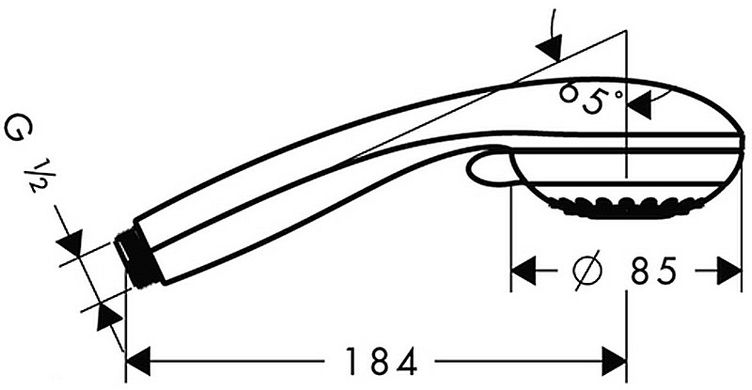 Hansgrohe лейка Crometta 85 Variojet хромированная (28562000)