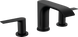 Змішувач для умивальника Hansgrohe Vivenis 90 на 3 отвори, з донним клапаном pop-up, чорний матовий (75033670)