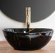 Раковина REA SOFIA MINI MARBLE SHINE 27х35 / чорна (REA-U6963)