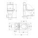 Напольный унитаз QTAP VLASTA ULTRA QUIET WHITE + сиденье SOFT CLOSE (QT28228300W)