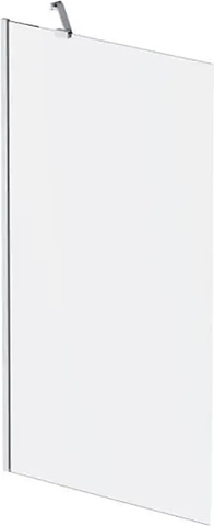 Шторка для ванни AM.PM GEM 80х140 / матова / прозора / хром (WU90BS-080-140CM)