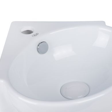Раковина QTAP LEO 40х40 / донний клапан (QT11115010W)