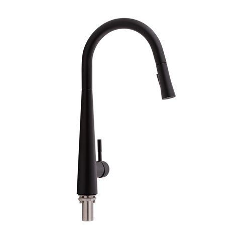 Змішувач для кухні QTAP EVICKA з висувним виливом QTEVI9135103UB BLACK MATT