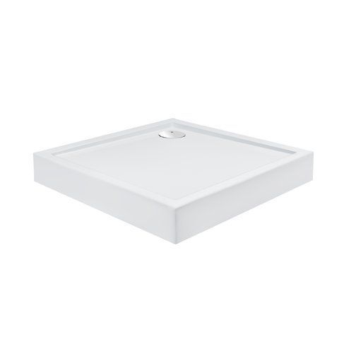 Душевой поддон акриловый QTAP TERN 90х90х12 / квадратный + ножки + сифон (TERN309912C)
