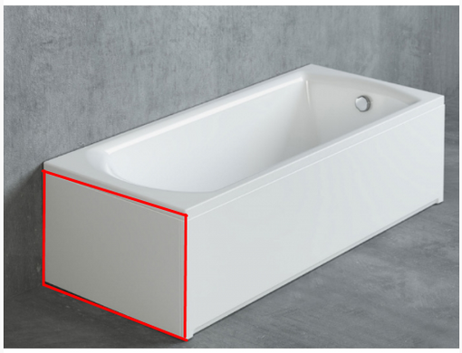 Боковая панель для ванны Radaway 80 см OBB-00-080x056U, 800